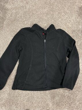 Merona Black Full-Zip Fleece Jacket